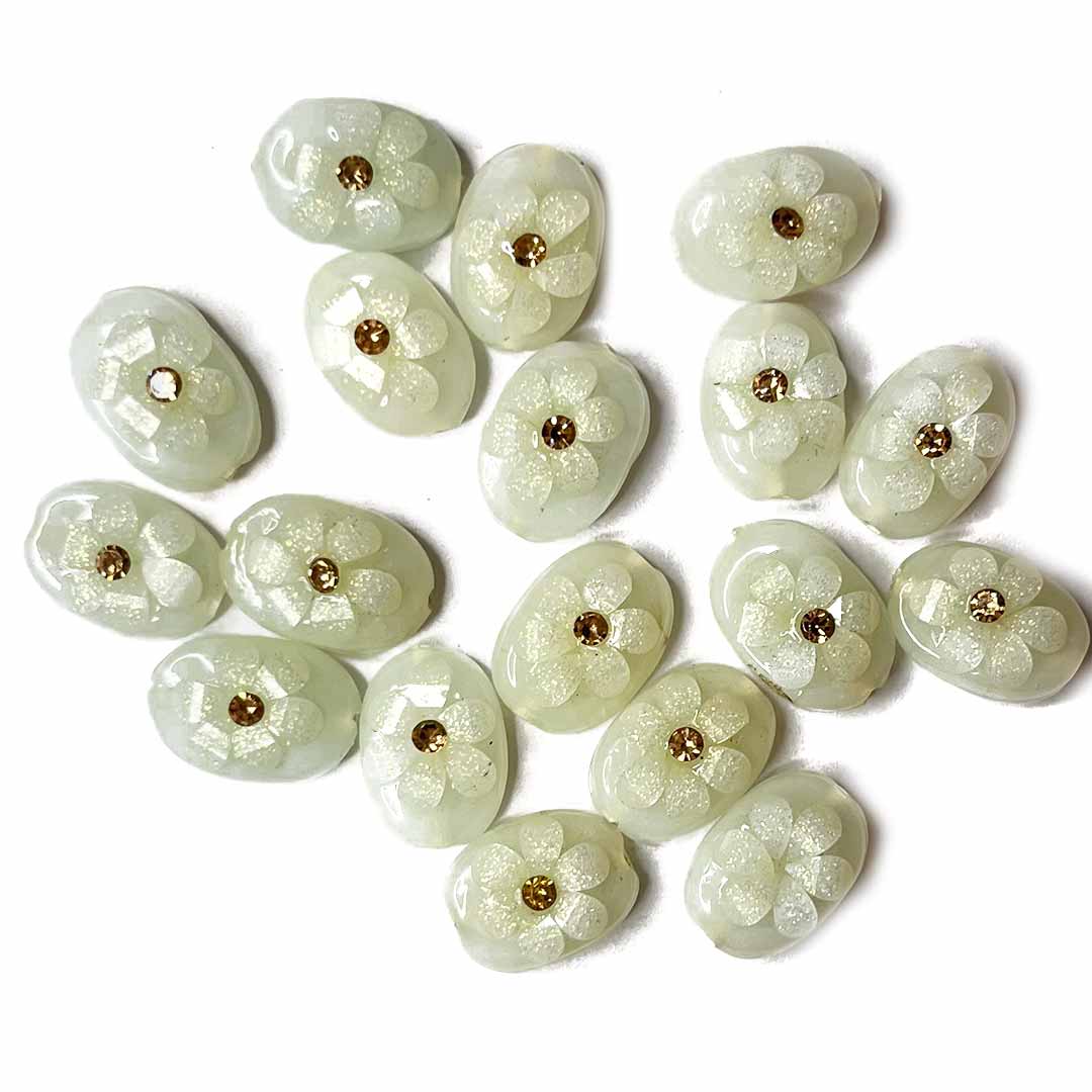 Cream Color Button | Jarkan | Oval Shape Button | Button Set of 10 | White Flower Button | Fancy Buttons | Dress Making button | Round Shape Button | Buttons | Dress making Button | Beautiful Button | Hobby Craft | Adikala craft Store | Adikala India | Adikala