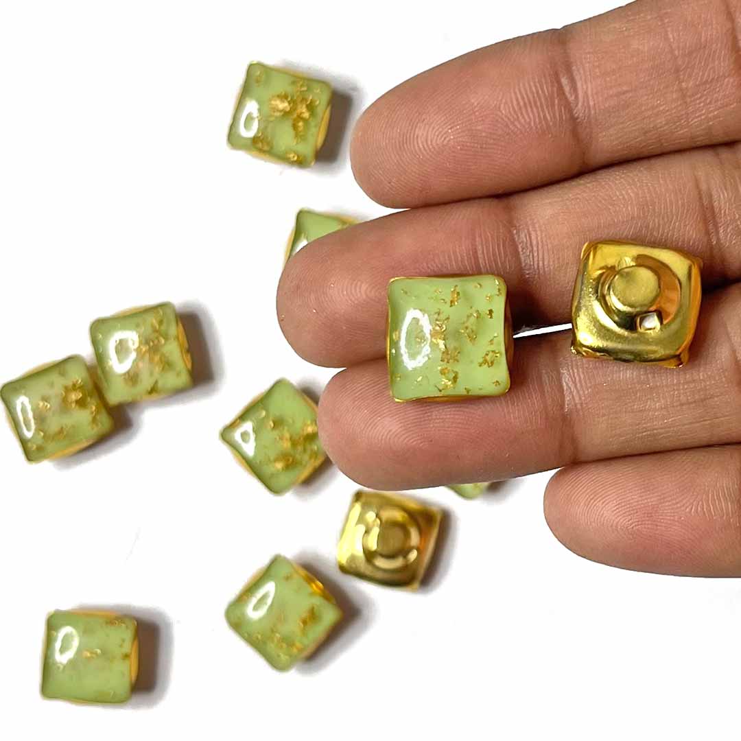 Lime Green Color Button | Lime Green  Square Shape Buttons | Lime Green Fancy Buttons | Beige Color Buttons | Lime Green Square Shape fancy Buttons | Lime Green Fancy Buttons | Fancy Buttons | Dress Making button | Round Shape Button | Buttons | Dress making Button | Beautiful Button | Hobby Craft | Adikala craft Store | Adikala India | Adikala
