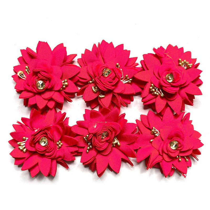Carrot Red Color Flower Set Of 6
