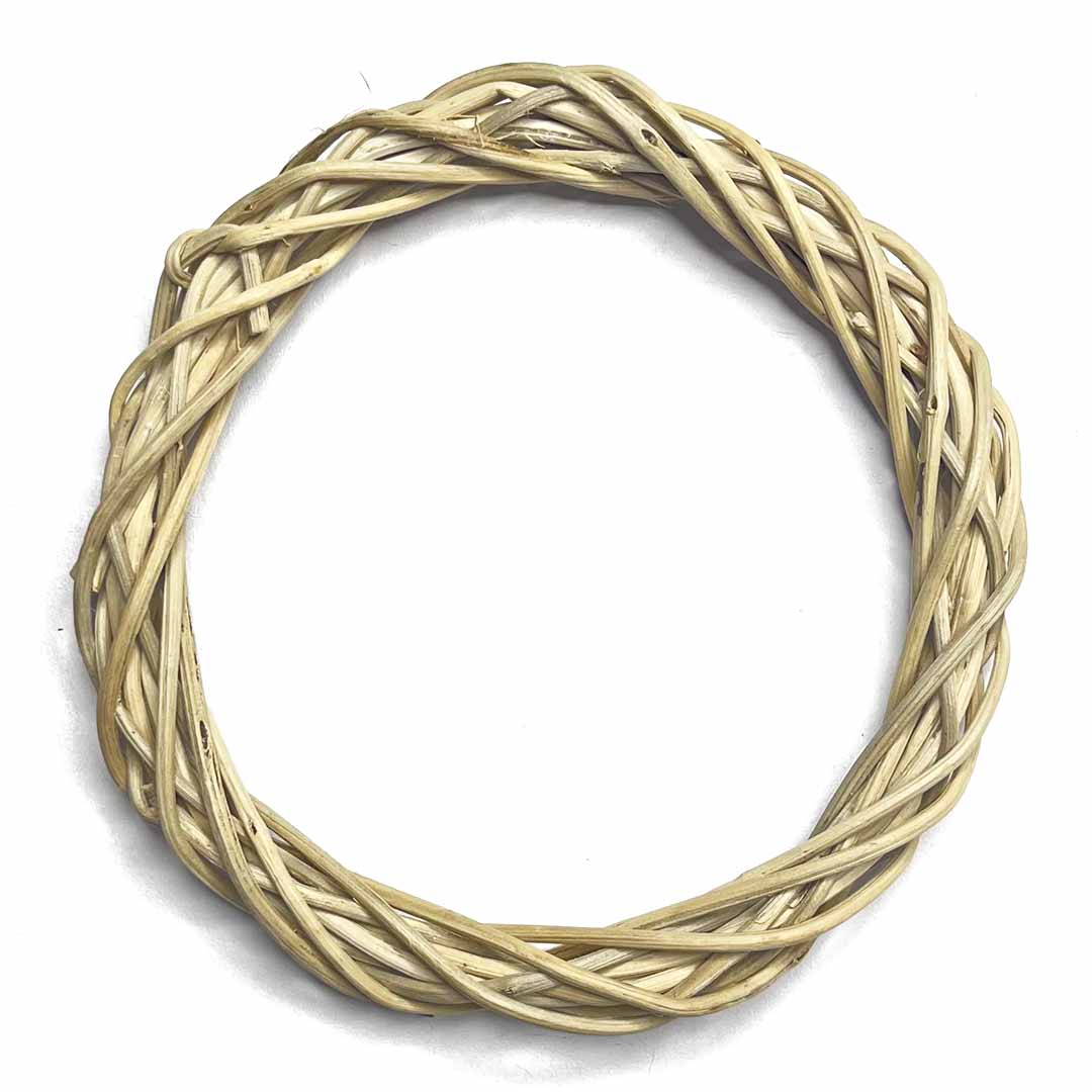 8 inches Natural Color Wooden Wreath Ring Set Of 2