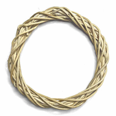 10 inches Natural Color Wooden Wreath Ring Set Of 2