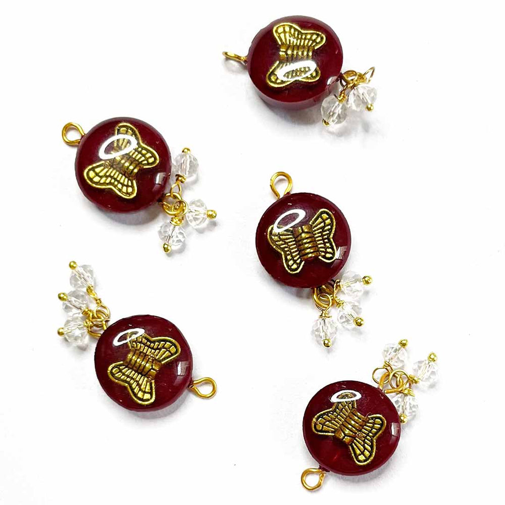 Maroon Round Shape Button | Golden Metal Fancy button | Crystal Beads Stones Button | Butterfly Button | Hanging Button | Crystal Button | Round Shape Button | Fancy Buttons | Dress Making button | Round Shape Button | Buttons | Dress making Button | Beautiful Button | Hobby Craft | Adikala craft Store | Adikala India | Adikala