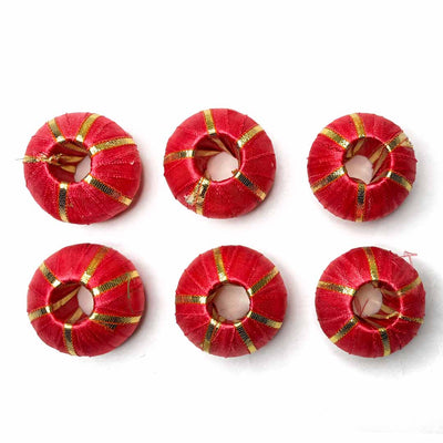 Big Size Red Color Beads Pack Of 10