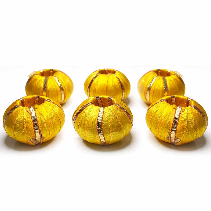 Big Size Mango Yellow Color Beads Pack Of 10