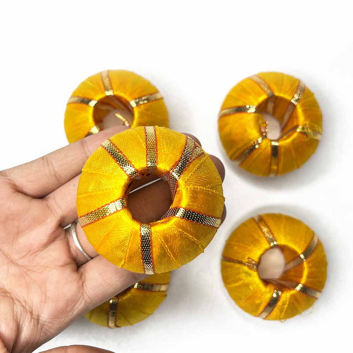 Big Size Mango Yellow Color Beads Pack Of 10