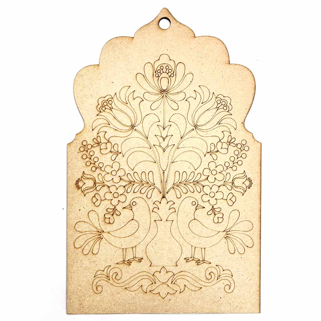 Bird MDF | Floral Design MDF | Pre Marked MDF | On Vintage Plank | Cutouts | MDF Cutouts | Laser Cutting Design | Floral Mdf Painting | Decoration | Craft | Art | Craft Shop Near Me | Hobby Craft | Craft Shop Online | Jharokha | Ram Ram Sa | khamma ghani | Padharo mhare desh