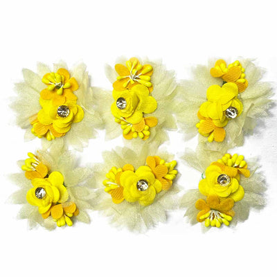 Light Yellow Flower | Yellow Color Flower | Tissue Flower | Flowers | Pollen Flowers | Flowers | Flower Shop | Wedding | Shadi | Decoration | Crafting | Tissue With Matching Flower | Adikala Craft STore | Adikala