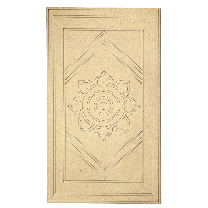 Mandala Engraved Design Wall Planque Base For Lippon Art