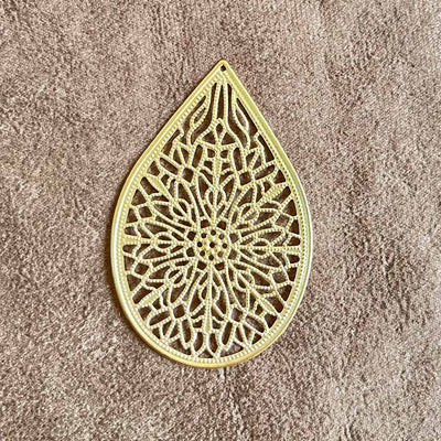 Lotus Leaf Full Cutwork Golden Patra Pack Of 20