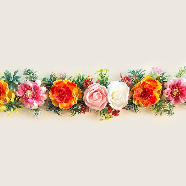 Colorfull Floral Toran for Door/Pooja Ghar Decoration Design 2