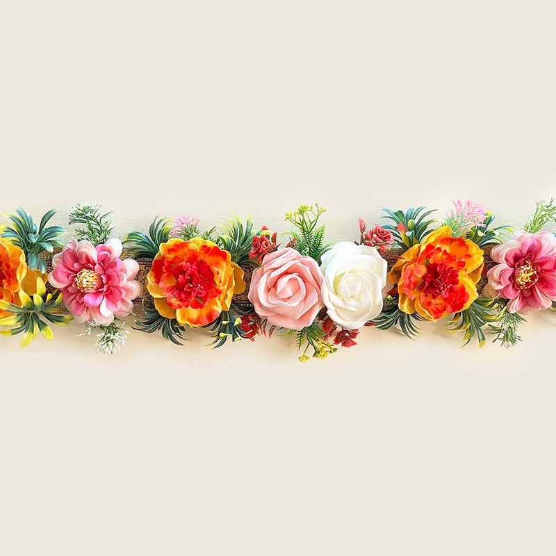 Colorfull Floral Toran for Door/Pooja Ghar Decoration Design 2