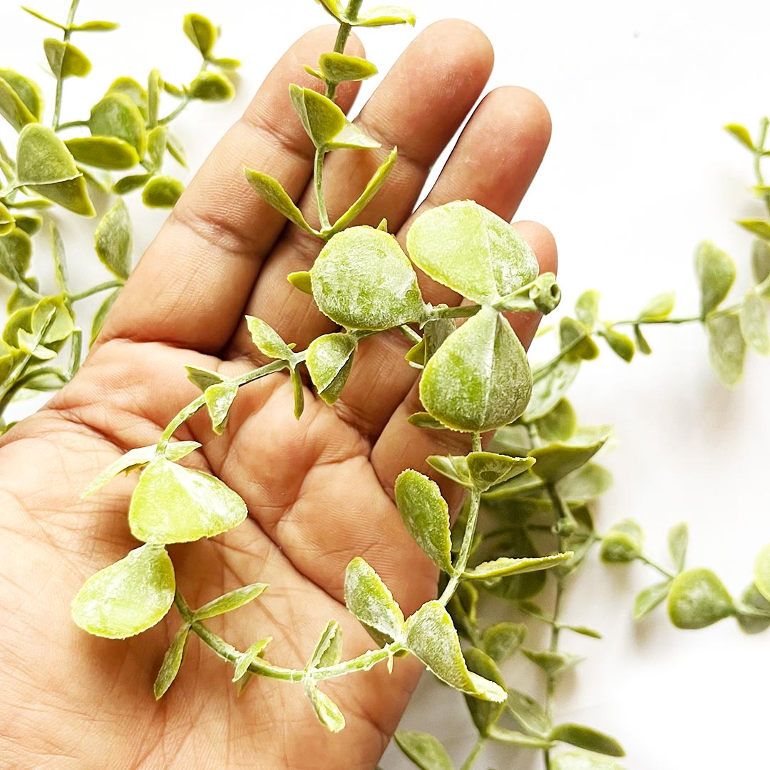 Artificial Eucalyptus Leaf For DIY Wreath Crown Garland Decor Accessory Pack of 12