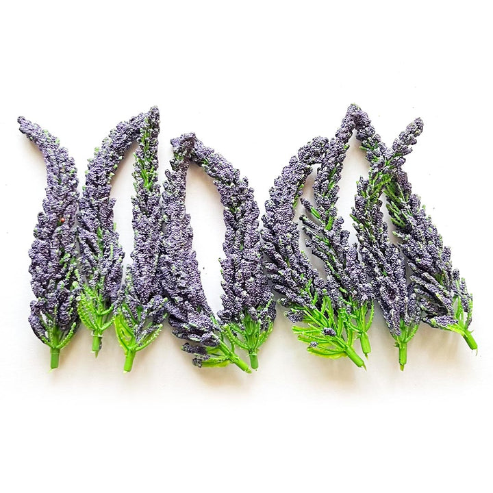 Artificial Blue Fern Leaf Filler For DIY Garland Decor Accessory Pack of 12