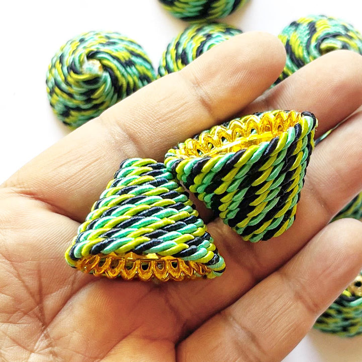 Nakshi dabka thread Cone Pack Of 10 for wedding & Festive decoration, DIY Art & Crafts
