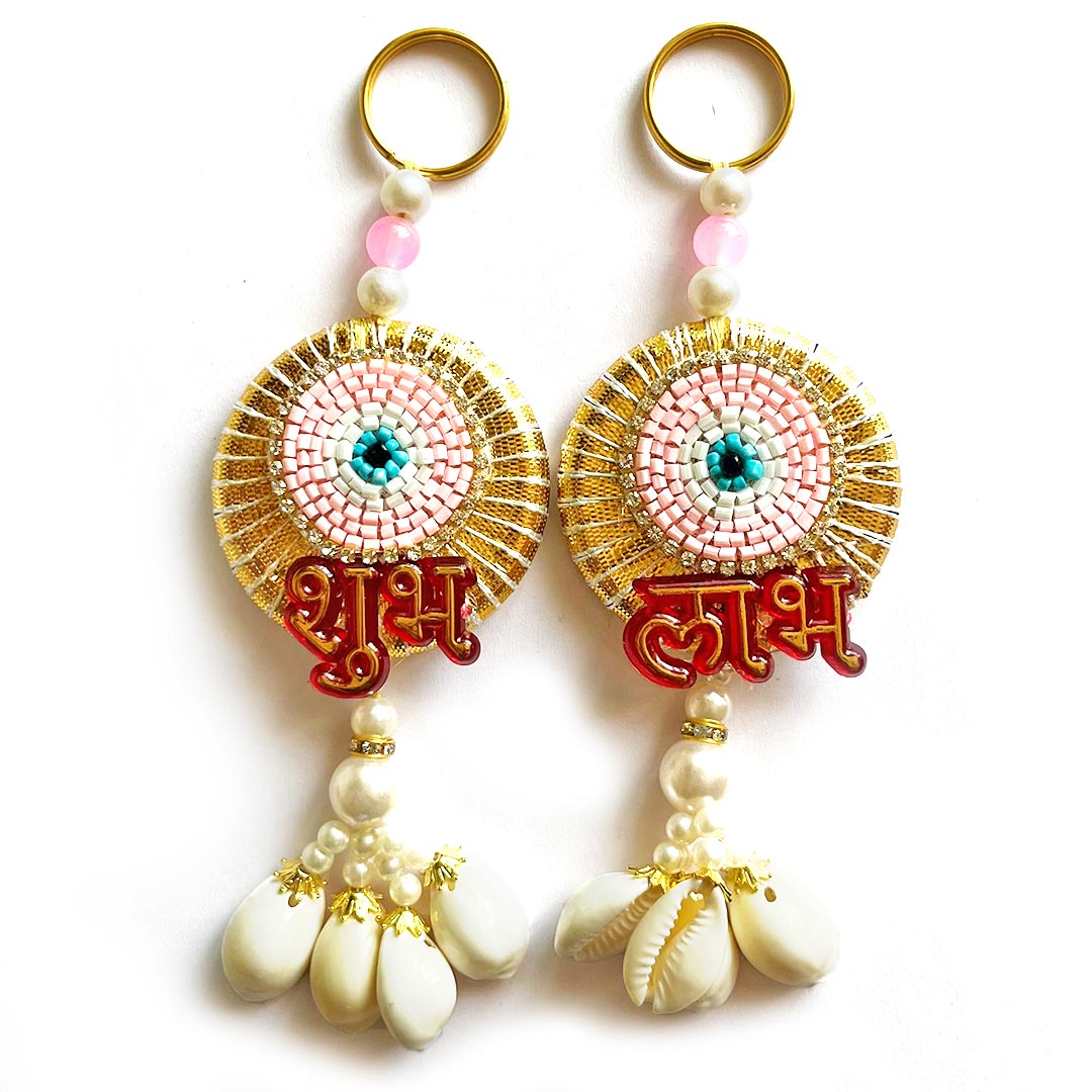 Shubh Labh Kaudi Hanging Pair For Home Decoration & Festive D3