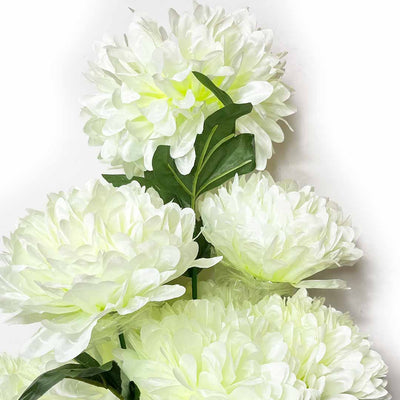 Cream Color Silk Chrysanthemum Bush Flower Bunch