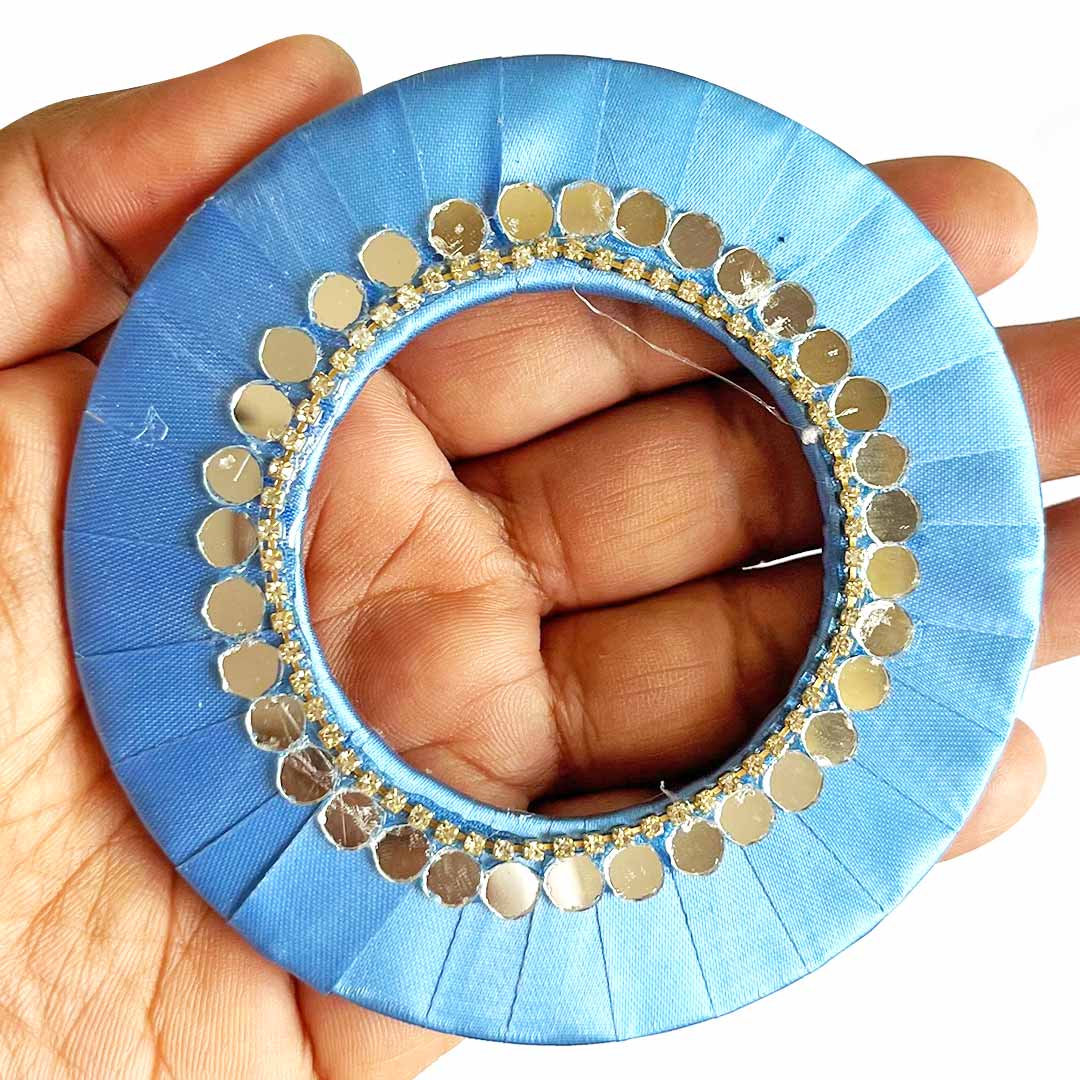 4 Inch Mirror Ring Plate – Pack of 10 | Perfect for Wedding & Festive Decoration, DIY Art & Crafts
