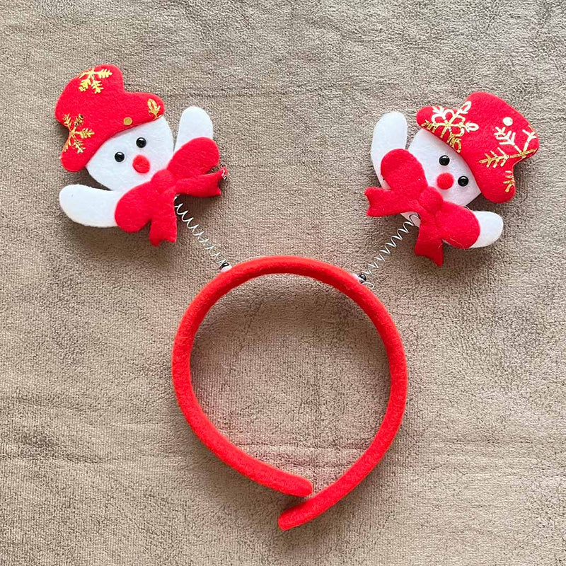 Cute Snowman With Springs Head Band For Girls