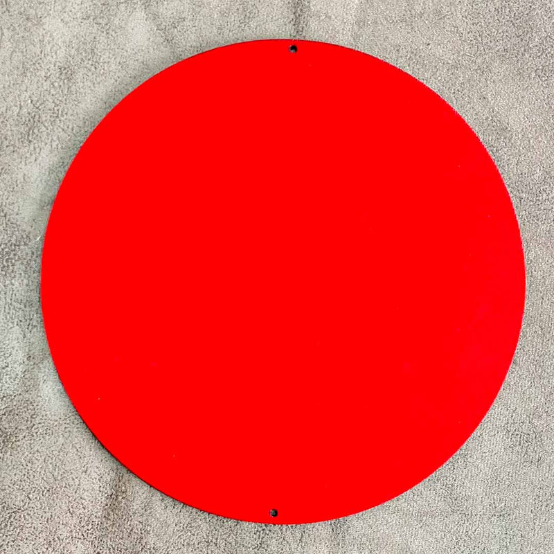 8 Inch Red Color Velvet Plates For DIY