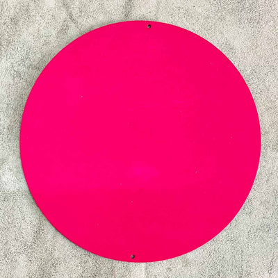 8 Inch Rani Pink Color Velvet Plates For DIY