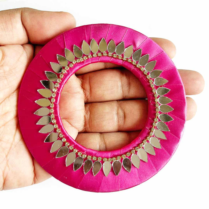 Drop Shape Mirror Ring Plate – Pack of 10 | Perfect for Wedding & Festive Decoration, DIY Art & Crafts