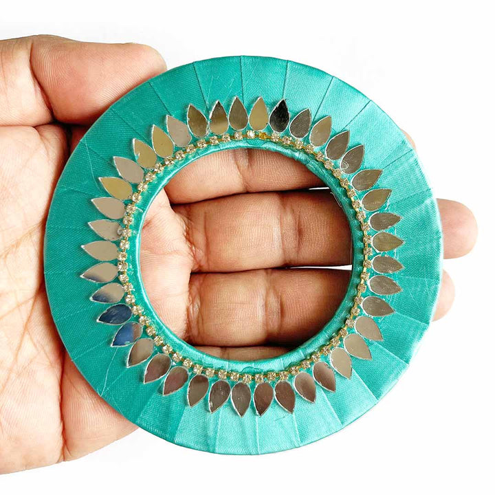Drop Shape Mirror Ring Plate – Pack of 10 | Perfect for Wedding & Festive Decoration, DIY Art & Crafts