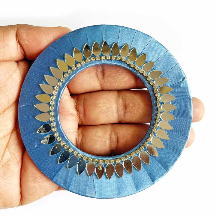 Drop Shape Mirror Ring Plate – Pack of 10 | Perfect for Wedding & Festive Decoration, DIY Art & Crafts