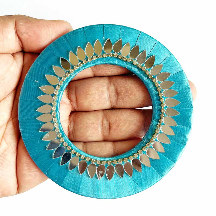 Drop Shape Mirror Ring Plate – Pack of 10 | Perfect for Wedding & Festive Decoration, DIY Art & Crafts