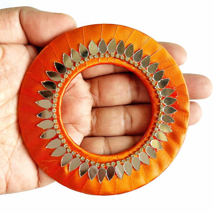 Drop Shape Mirror Ring Plate – Pack of 10 | Perfect for Wedding & Festive Decoration, DIY Art & Crafts