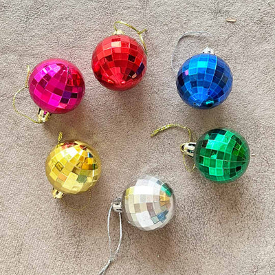 Multicolor Christmas Bauble Pack Of 6