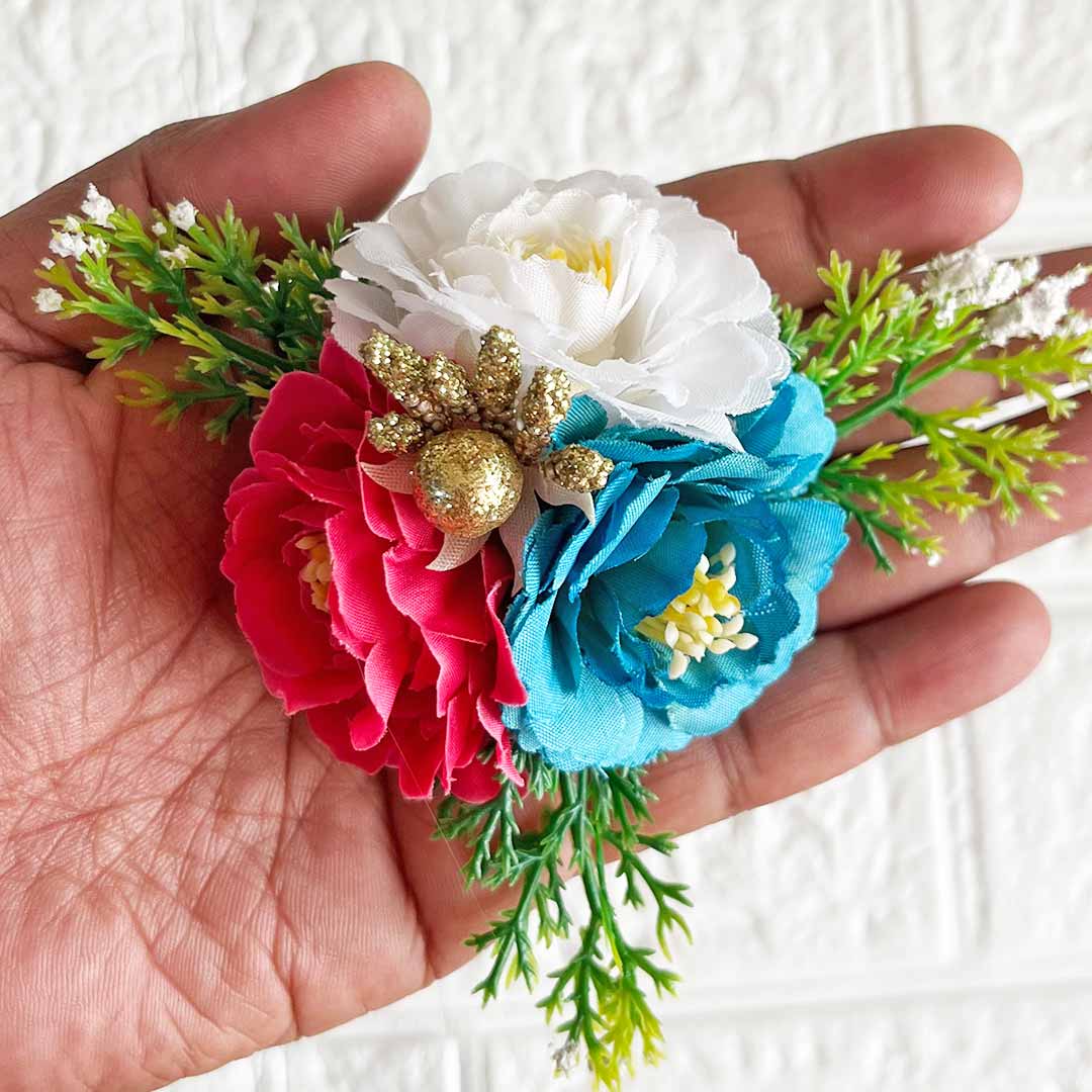 Peonies Flower Bunch pack of 4 for Trousseau, Gift Packing & Festive Decor