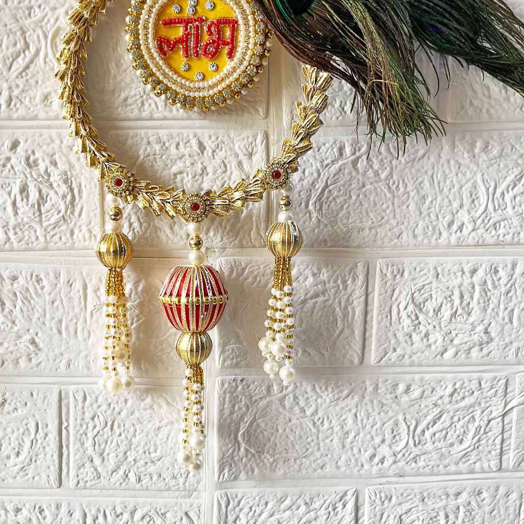 Peacock Pichwai Lotus Hanging – Pack Of Pair | Traditional Wall Décor for Home entrance