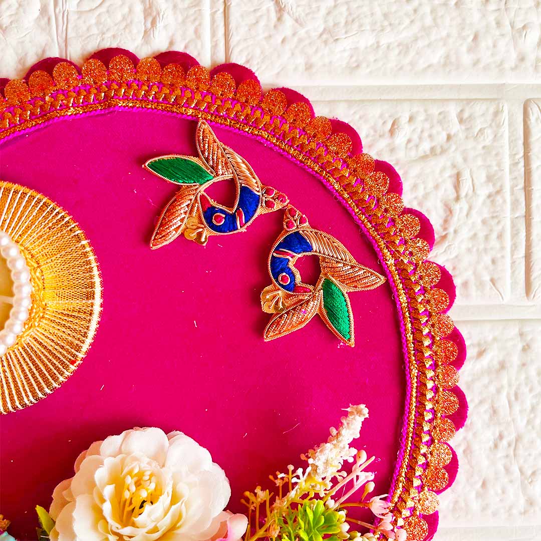 Rangoli Tea-light Holder Pair Design 6 For Diwali, Home Decoration & Festive