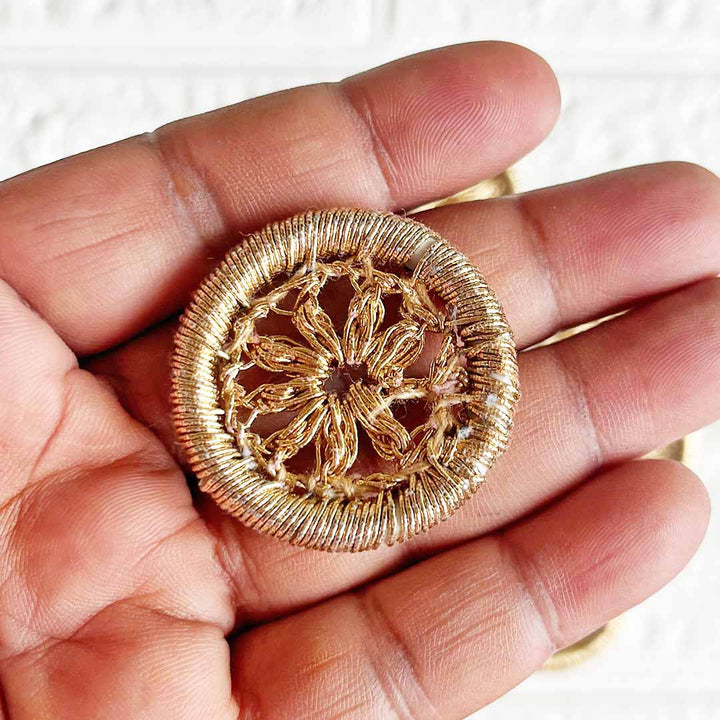 1 Inch Crochet Weaving Ring Set of 10 | Perfect for Wedding & Festive Decoration, DIY Art & Crafts