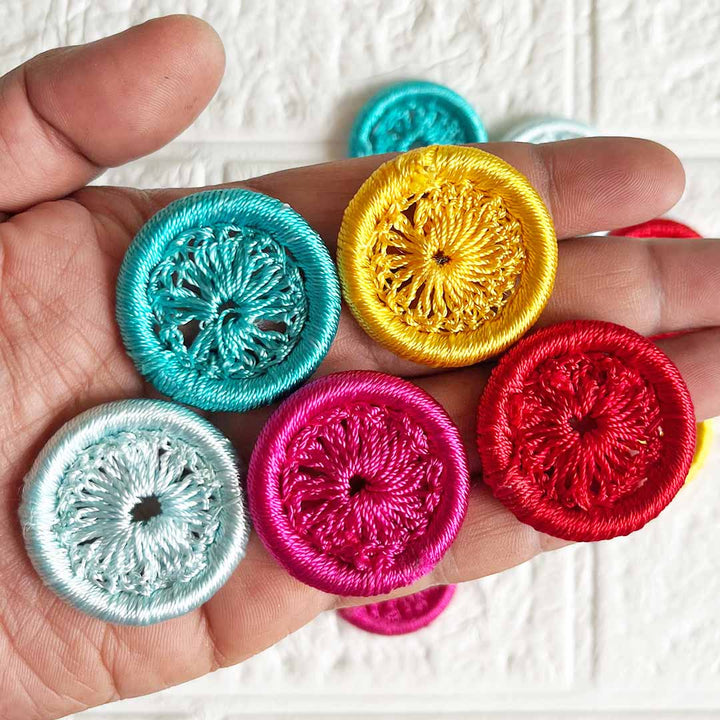 1 Inch Crochet Weaving Ring Set of 10 | Perfect for Wedding & Festive Decoration, DIY Art & Crafts