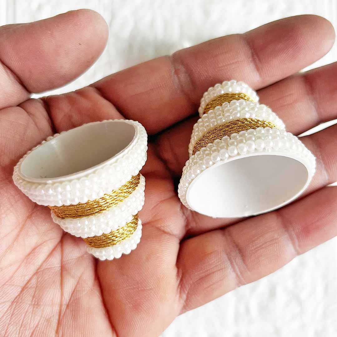 Beaded Cone – Pack of 10 | Perfect for Wedding & Festive Decoration, DIY Art & Crafts