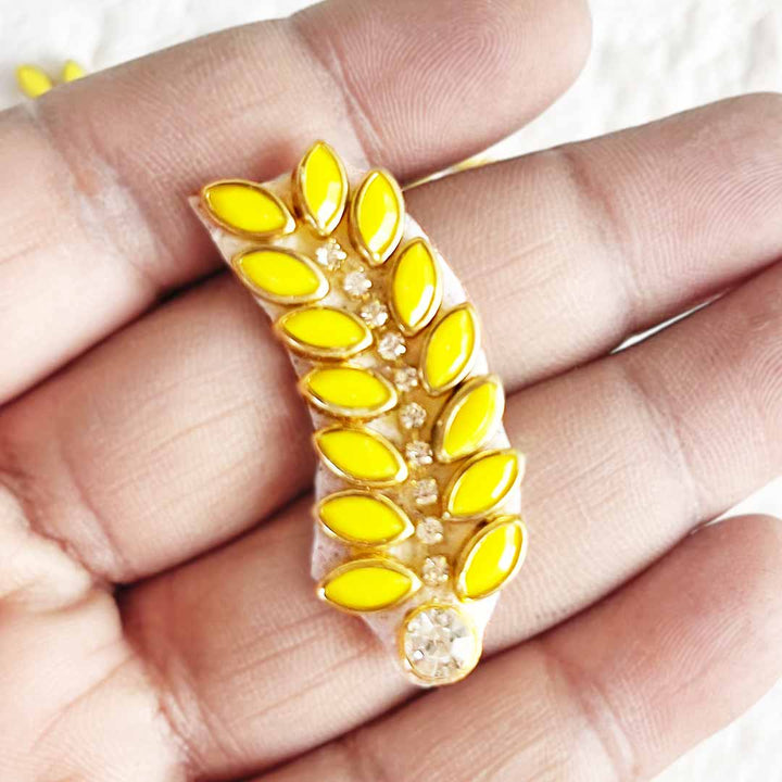 Rhinestones long Patch Pack Of 10 For Bandhanwar Decorations, Gifts, DIY Art & Crafts