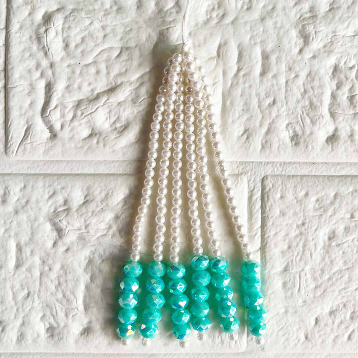 Round Cut & Small Beads Tassel Pack Of 10 For Diy art & Craft Decorations