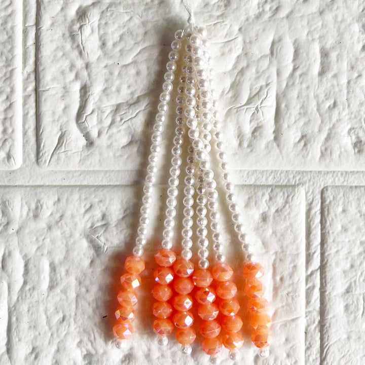 Round Cut & Small Beads Tassel Pack Of 10 For Diy art & Craft Decorations