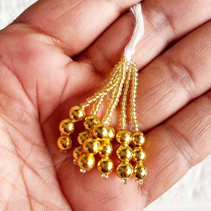 Beads with Cutdana Tassel Pack Of 20 for For Diy art & Craft Decorations