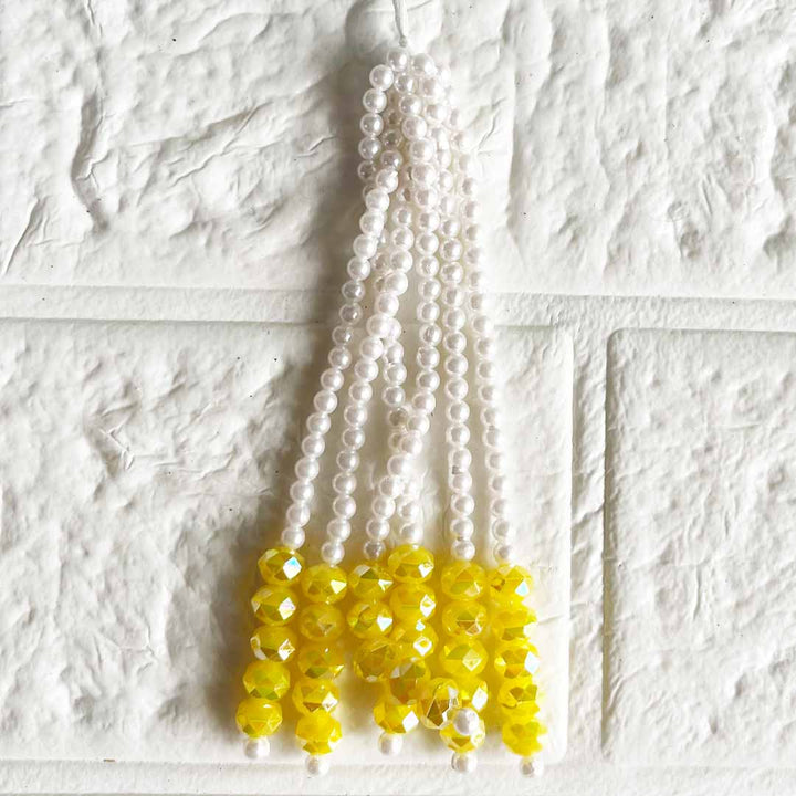 Round Cut & Small Beads Tassel Pack Of 10 For Diy art & Craft Decorations