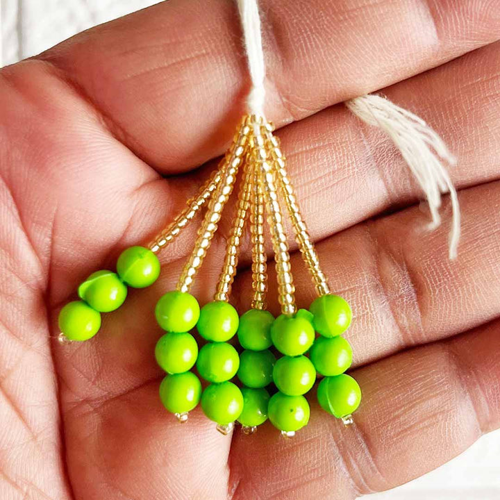 Beads with Cutdana Tassel Pack Of 20 for For Diy art & Craft Decorations