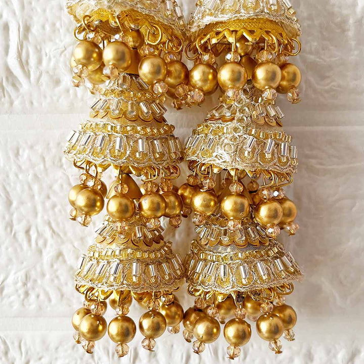 Handmade 3 layer Latkan Tassel Set of 2 for Saree Pallu, Blouse, Suits, Dupatta, Lehenga