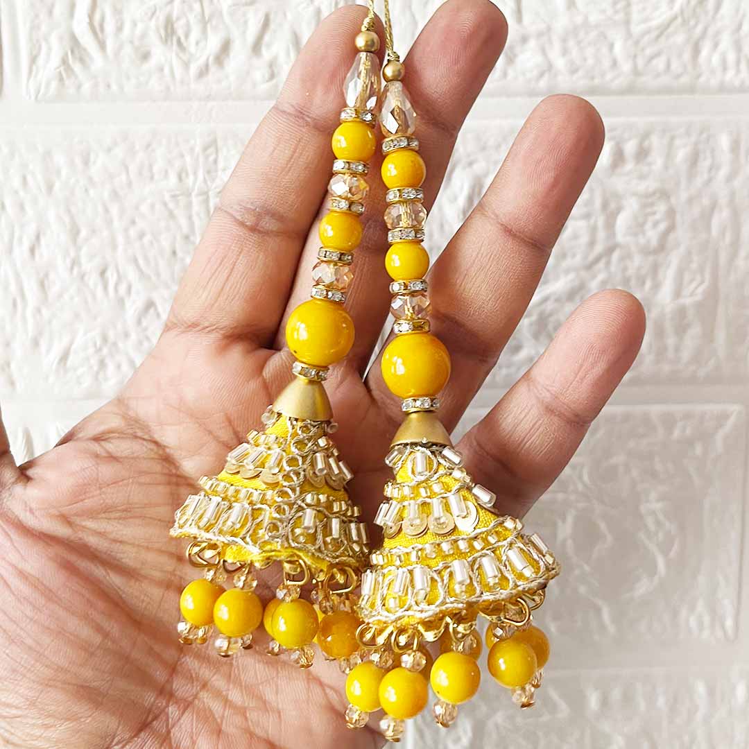 Handmade cone nalki Latkan Tassel Set of 2 for Saree Pallu, Blouse, Suits, Dupatta, Lehenga