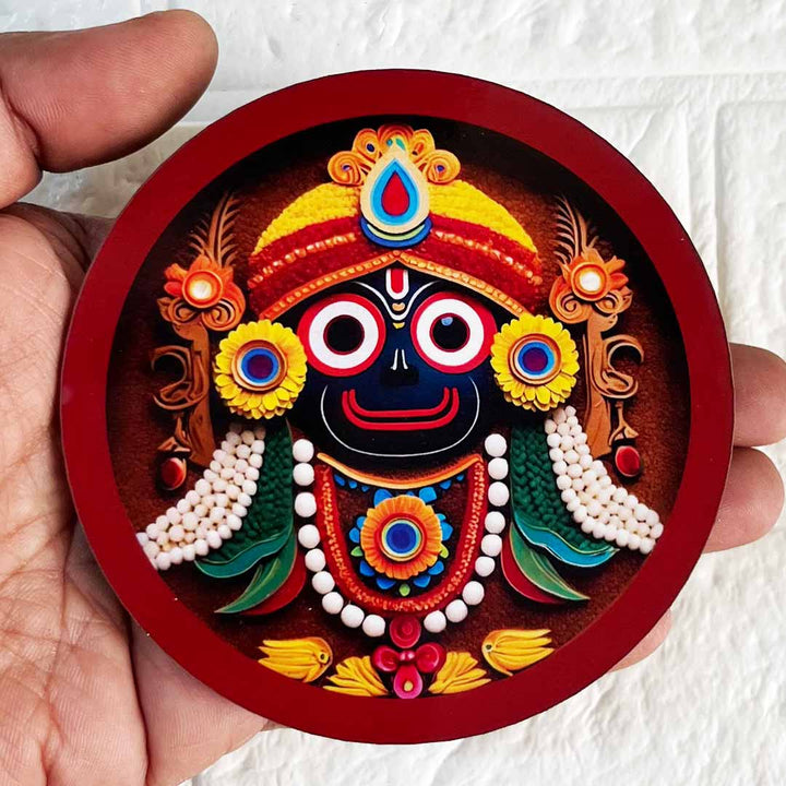 Lord Jagannath Face Cutout Pack of 10 For Wall Hanging Decoration | Diwali Decoration | Temple, Main Door Entrance
