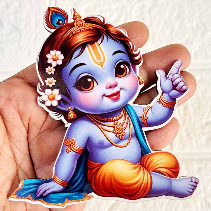 Kanha ji Cutout Pack of 10 For Wall Hanging Decoration | Diwali Decoration | Temple, Main Door Entrance