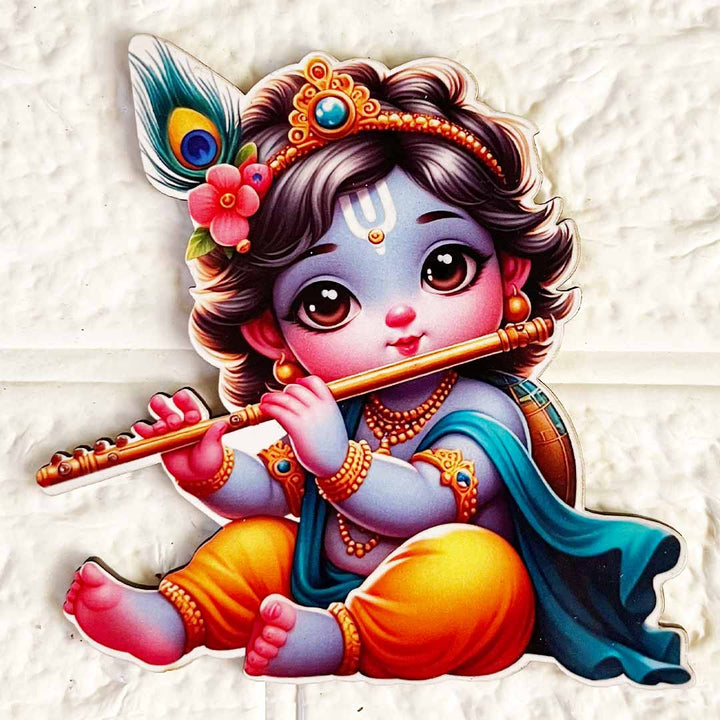 Kanha ji D3 Cutout Pack of 10 For Wall Hanging Decoration | Diwali Decoration | Temple, Main Door Entrance