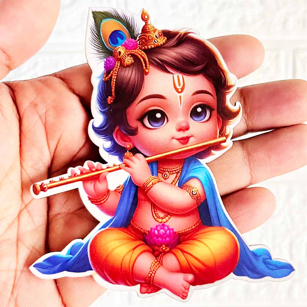 Kanha ji D4 Cutout Pack of 10 For Wall Hanging Decoration | Diwali Decoration | Temple, Main Door Entrance