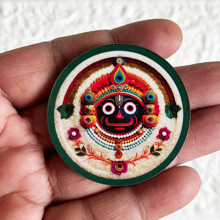 Lord Jagannath Face Cutout D2 Pack of 10 For Wall Hanging Decoration | Diwali Decoration | Temple, Main Door Entrance