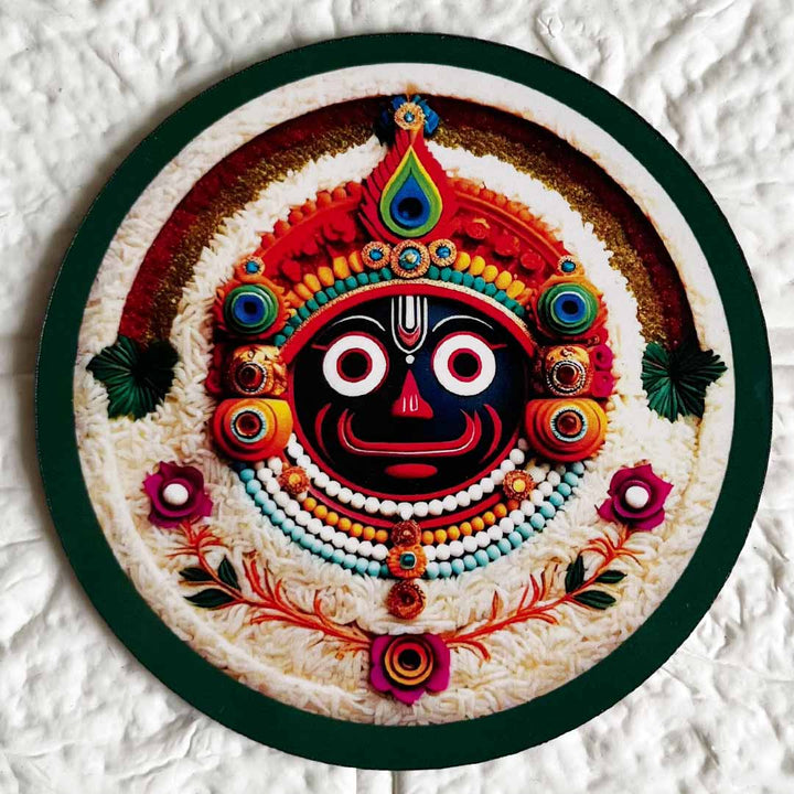 Lord Jagannath Face Cutout D2 Pack of 10 For Wall Hanging Decoration | Diwali Decoration | Temple, Main Door Entrance